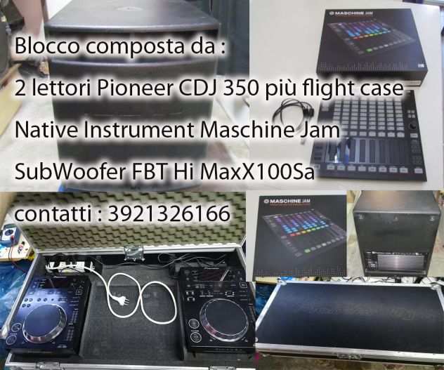 lotto audio sub fbt  lettore cdj 350,Maschine Jam