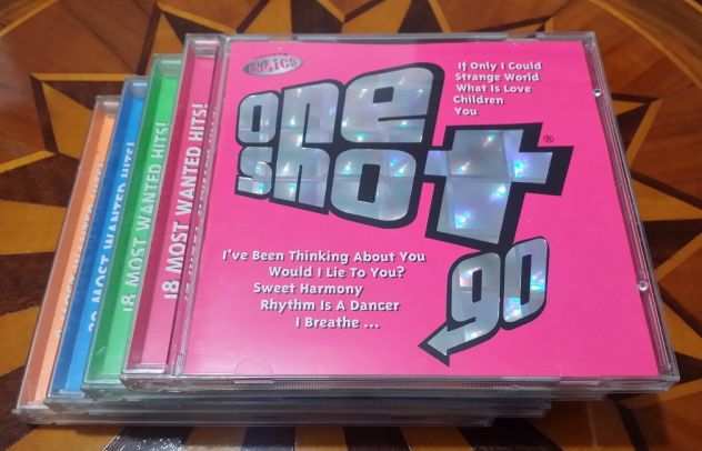 LOTTO CD ONE SHOT 90 VOLUME 1 2 3 4 COLLEZIONE COMPLETA