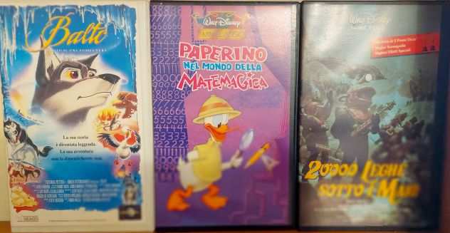 Lotto di 15 Classici di Walt Disney in Videocassette VHS