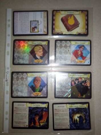 Lotto di 93 carte da gioco di Harry Potter Trading Card Game