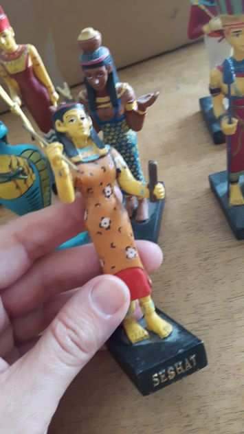 Lotto di figurine egizie