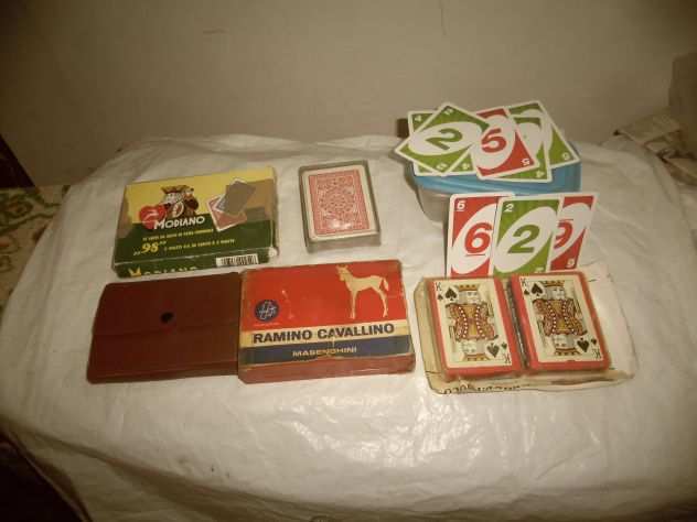 Lotto di mazzi di carte da gioco