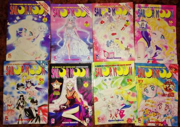 lotto manga sailor moon anni 90 numeri 6 8 9 16 21 23 24 27 28 kappa magazine 58