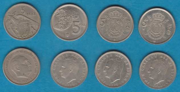 Lotto monete Spagna, 1957-1999