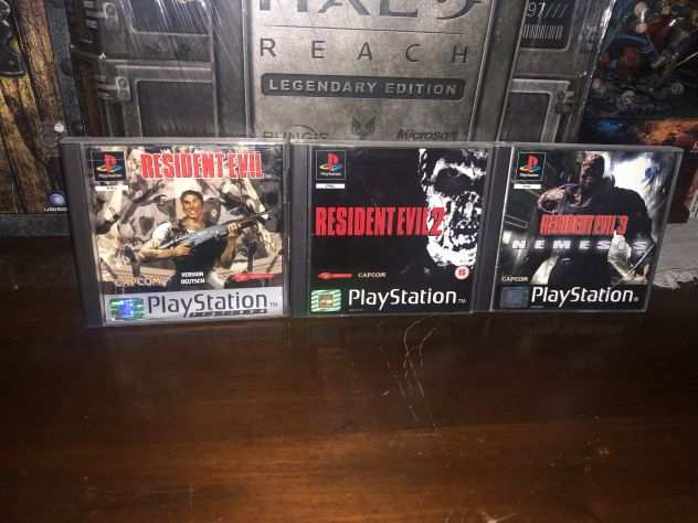 Lotto Resident Evil 1 2 3 PS1 PAL