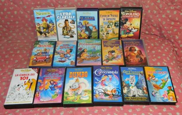 Lotto VHS Walt Disney classici e altre