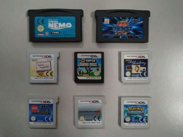 Lotto x8 Giochi Nintendo (3DSDSGBA - Super Mario, Lego, ecc...)