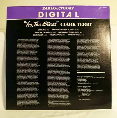 LP - Clark Terry ndash Yes, The Blues ndash Pablo Today Digital ndash 1981 Made In USA
