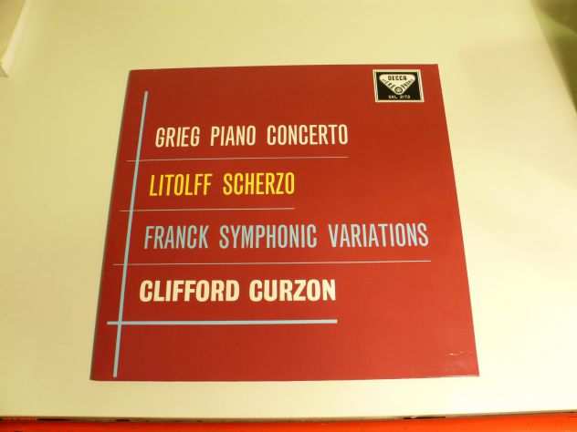 LP Grieg - Litolff - Frank - Curzon - Decca SXL2173 - Ristampa Speakers Corner