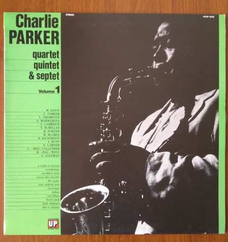 LP Vinile 33 Giri CHARLIE PARKER Quartet Quintet Septet VOLUME 1 - 1978