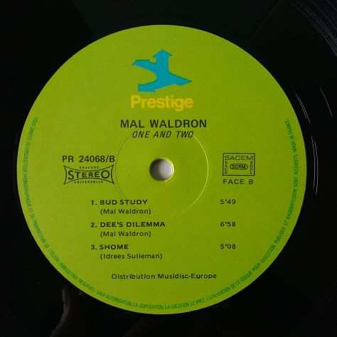 LP Vinile MAL WALDRON One and Two 1976