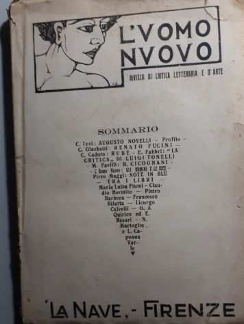 LrsquoVOMO NVOVO, AUGUSTO NOVELLI, lsquoLA NAVE ndash FIRENZE, 1921.