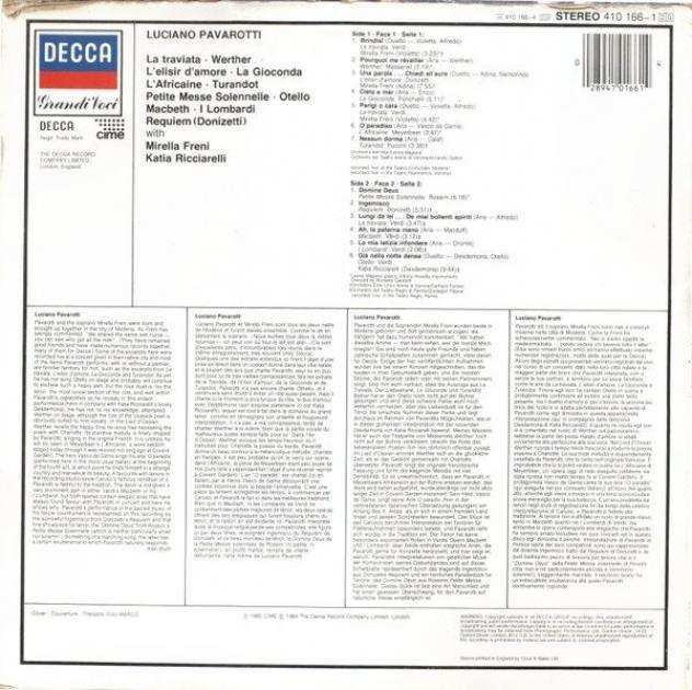 Luciano Pavarotti - 6 classic Luciano Pavarotti LPs still sealed - Titoli vari - Disco in vinile - 1974