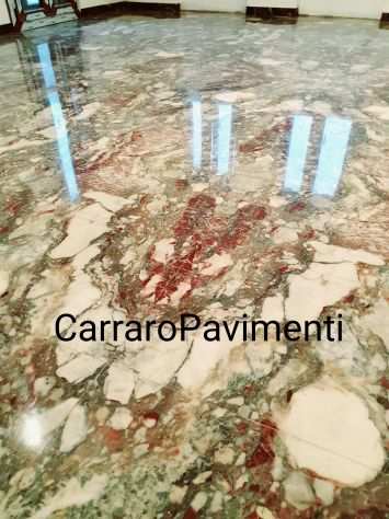 Lucidatura pavimento marmo granito e porfido