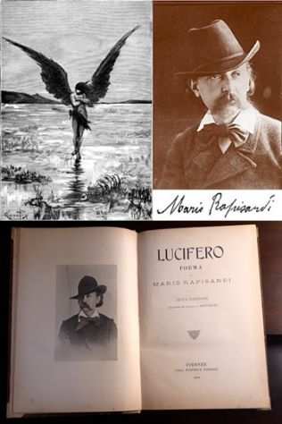 LUCIFERO, POEMA DI MARIO RAPISARDI, CASA EDITRICE NERBINI 1906.