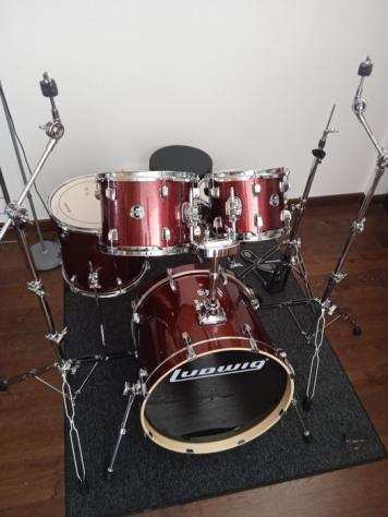 Ludwig - Lcee 200-25 element Evolution Red wine Sparkle - Set batteria