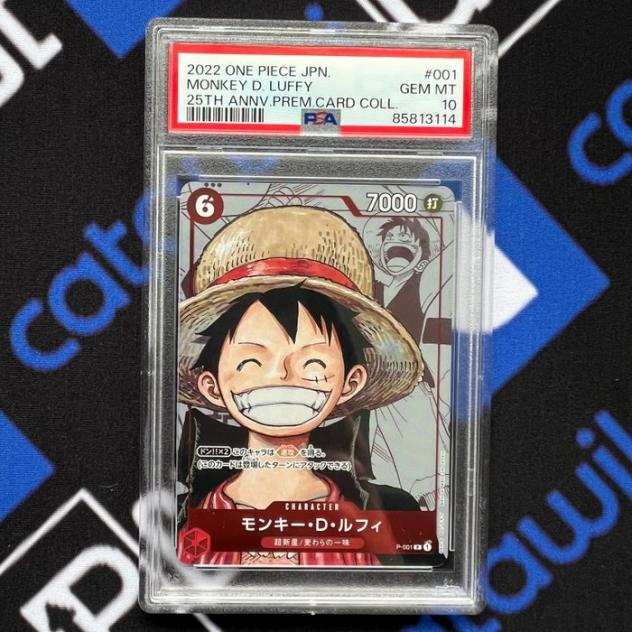 Luffy 25th Anniversary - One Piece Gem Mint Graded card - PSA 10