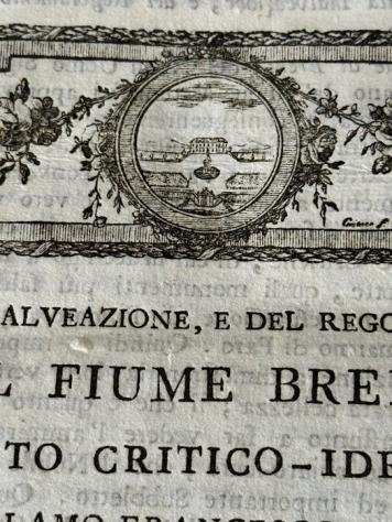 Luigi Veladini - Della Inalveazione e del regolamento del fiume Brenta conforme al piano idrometrico del Sig. - 1795