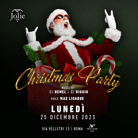 LUNEDI 25 DICEMBRE 2023 NATALE JOLIE CLUB DISCOTECA ROMA