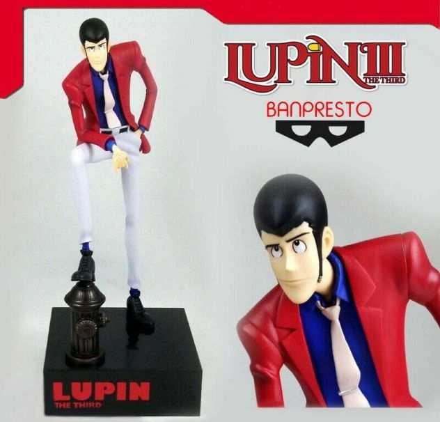 Lupin III 30cm Nuova Rara Maglietta Lupin III Wanted Originale Nero Taglia (L)