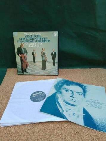 L.V.Beethoven e Quartetto Italiano - Samtliche streichquartette un grosse fuge op.133 - Cofanetto LP - Prima stampa - 19681975