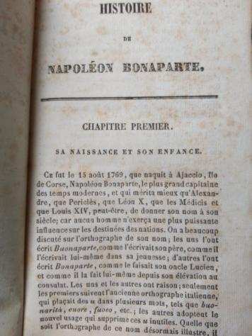 M. C. - Histoire de Napoleon Bonaparte - 1839