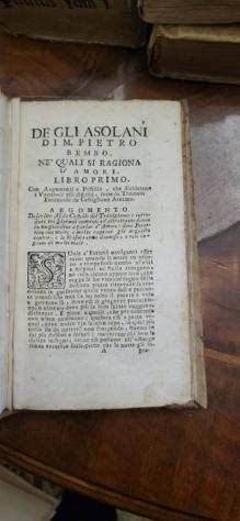 M. Pietro Bembo - Gli Asolani - 1575