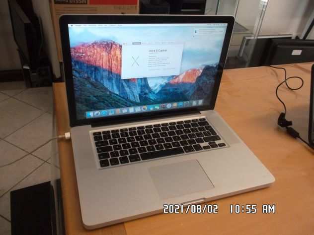 MACBOOK PRO 15 SCHERMO 15.4 POLLICI INTEL DUAL CORE PROCESSOR 4GB RAM E 500G