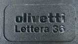 Macchina da scrivere Olivetti lettera 36