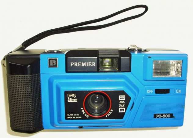 Macchina fotografica analogica Premier PC-500 38mm Camera Blu Fotocamera