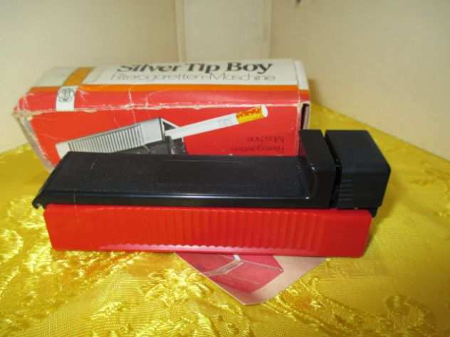 Macchinetta per sigarette SILVER TIP BOY GIZEH con scatola e brochure originali,