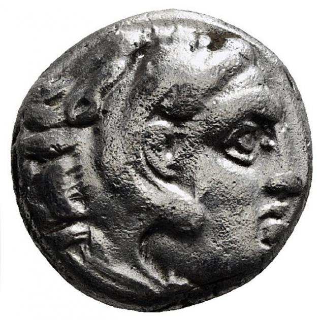 Macedonia. Alessandro III (336-323 a.C.). Drachm Leonnatos, Arrhidaios, or Antigonos I, in the name and types of Alexander III. Lampsakos, circa