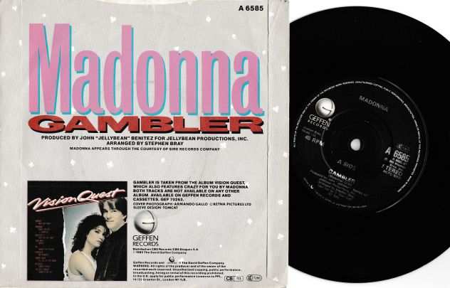 MADONNA - Gambler - 7  45 giri 1985 U.K