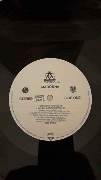 madonna, secret, LP Vinyl 1994 Sire Records Company, Made in Germany.