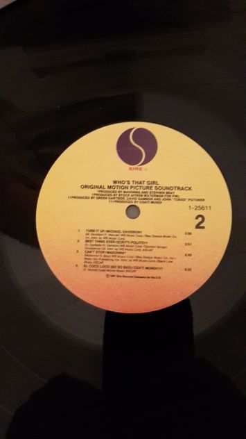 MADONNA, Whos That Girl, (ALBUM) LP Vinile 1 - 25611, New York 1987.
