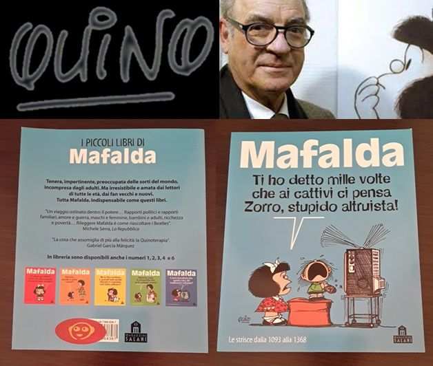 Mafalda, TI HO DETTO MILLE VOLTE CHE AI CATTIVI CI PENSA ZORRO, SALANI 2006.