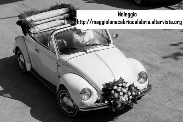 Maggiolone cabrio per matrimoni in Calabria