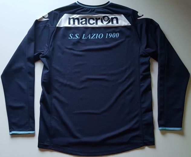 Maglia calcio S.S. Lazio usata in riscaldamento prepartita