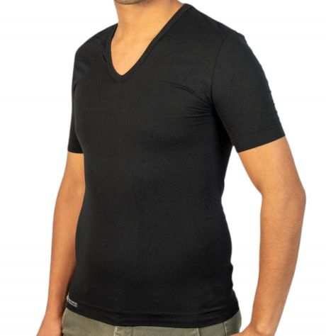 Maglia T-shirt da uomo FIR INNERGY per sollievo da fatica e microcircolo nera