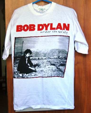 maglietta bob dylan tg M concerto a roma 1991