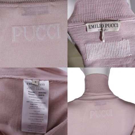 Maglione dolcevita rosa di Emilio Pucci - tg. S