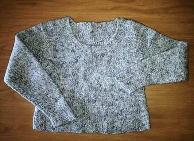 MAGLIONE grigio chiaro melange NUOVO