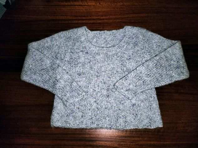 MAGLIONE grigio chiaro melange NUOVO