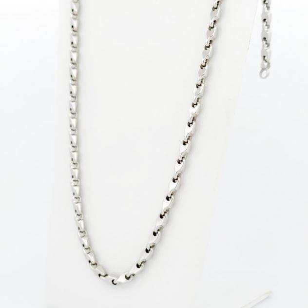 Maistrello - 11.3 gr - 50 cm - 18 Kt - Collana Oro bianco