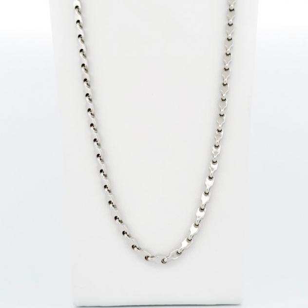 Maistrello - 11.3 gr - 50 cm - 18 Kt - Collana Oro bianco