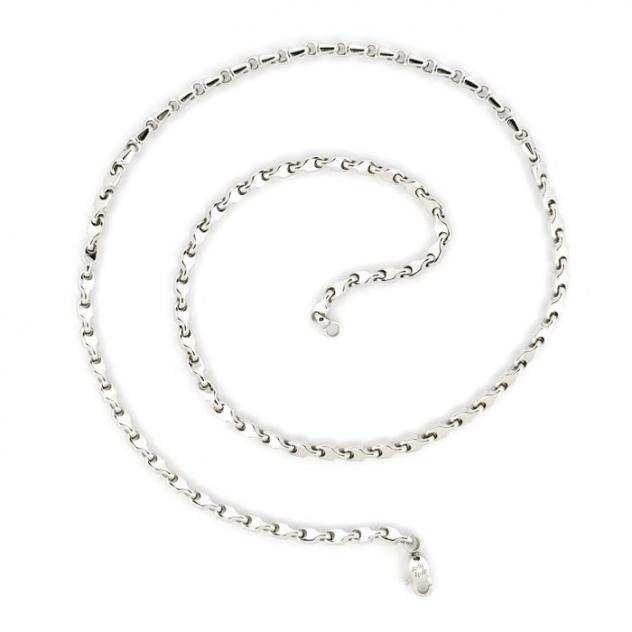 Maistrello - 11.3 gr - 50 cm - 18 Kt - Collana Oro bianco