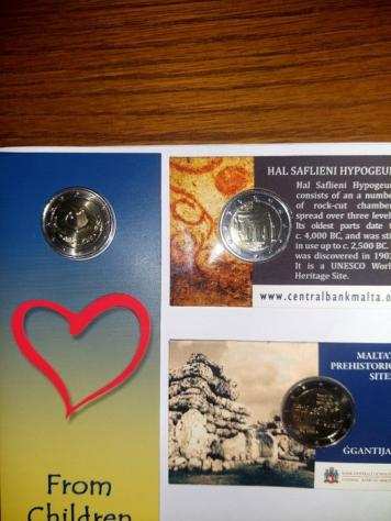 Malta. 2 Euro 20092018 (5 monete)