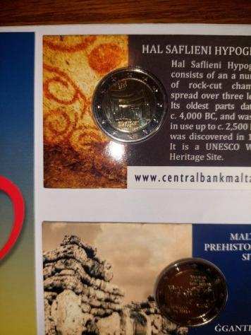 Malta. 2 Euro 20092018 (5 monete)