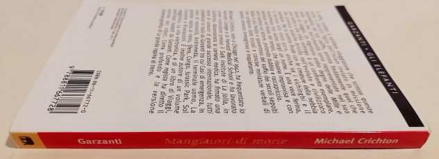 Mangiatori di morte di Michael Crichton Ed.Garzanti, ottobre 1996 come nuovo