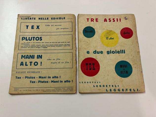 Mani in alto 2x - Raccolta Audace Mani in alto Prima serie Il Tranello n. 3 e Rivolta a Vera cruz n. 5 - Brossura - Prima edizione - (1950)